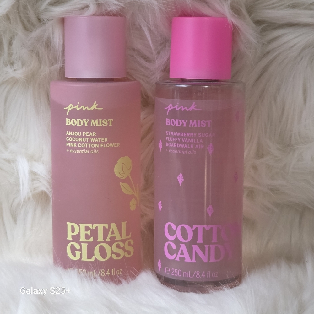 PINK Petal Gloss & Cotton Candy Fragrance Mists New!♡♡